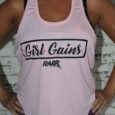 Girl Gains BABY PINK Twist Back Tank